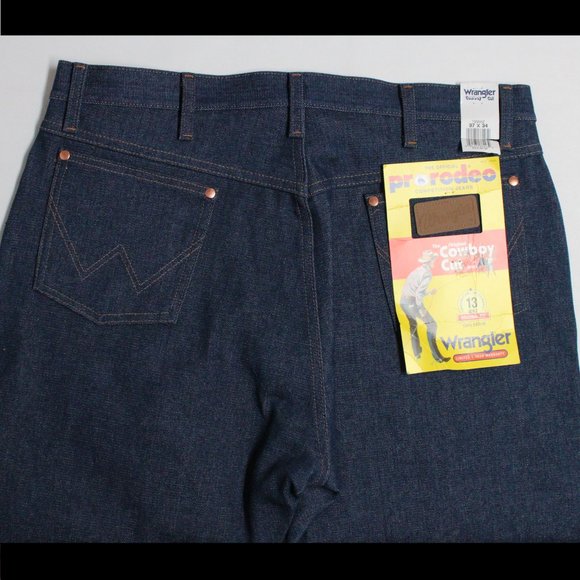 Wrangler The Original Cowboy Cut Jean 13 MWZ 37 x 34 The Official Prorodeo Jean - Picture 4 of 14